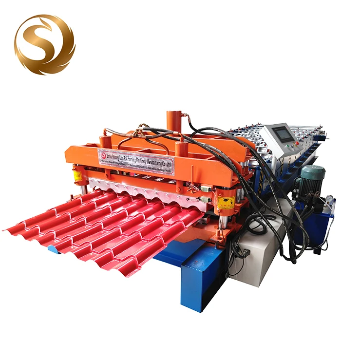 Factory price aluminum glazed  tile galvanized roofing colored steel sheets panel roll  making machine