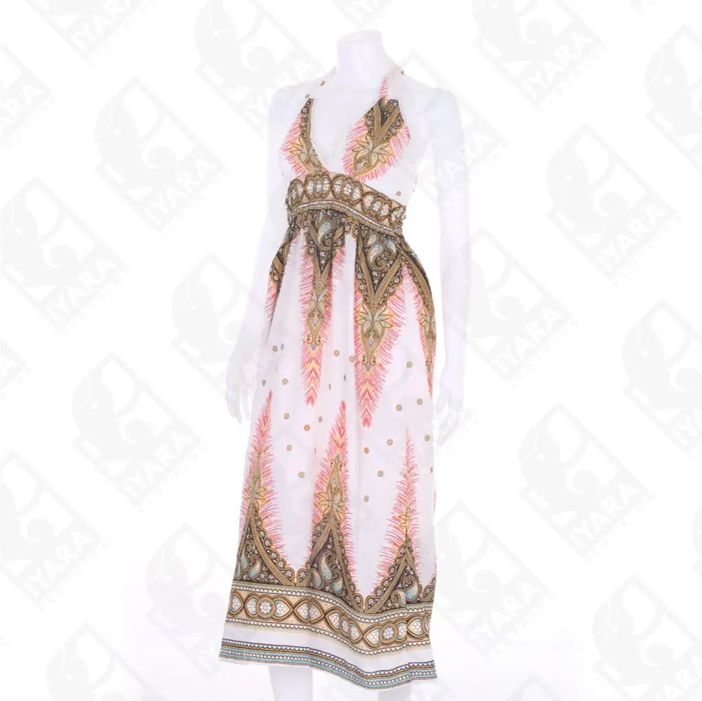 Wholesale Boho Paisley Design Maxi Summer Dress