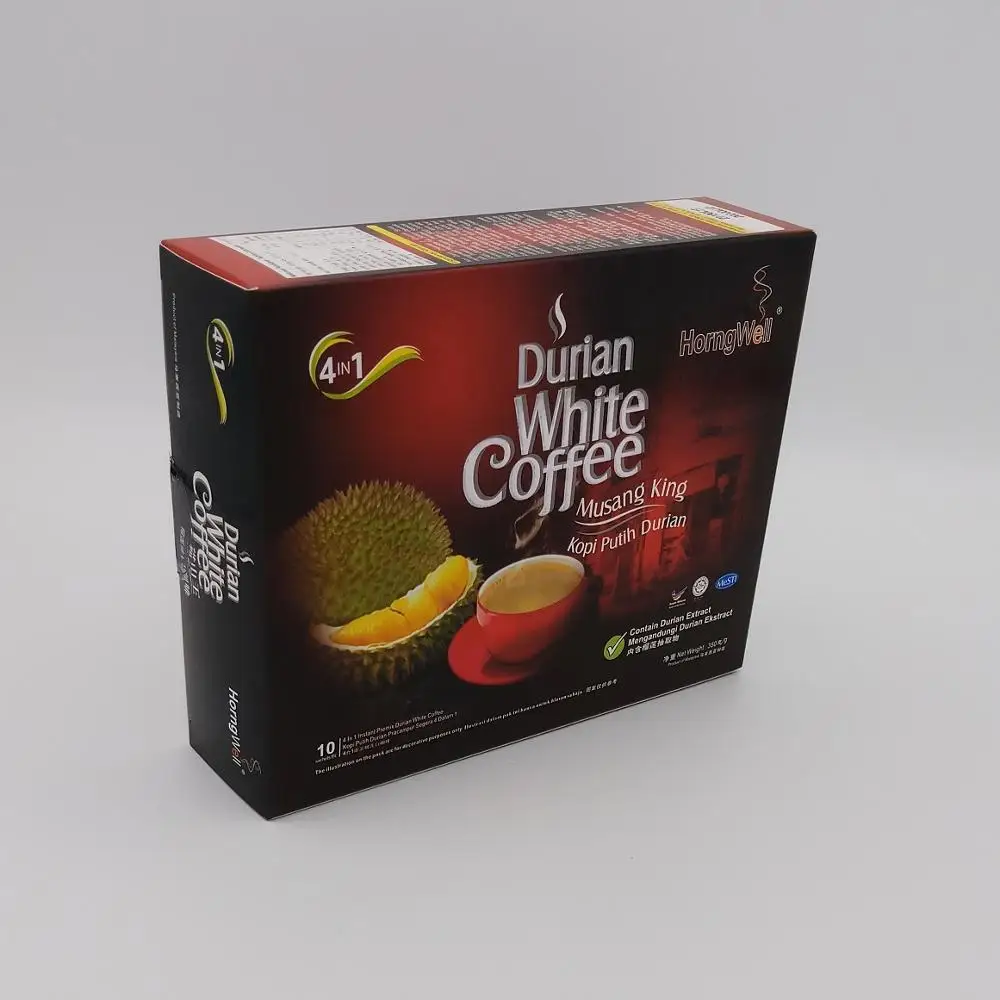 
4 In 1 Malaysia Premium Famous Durian White Coffee 