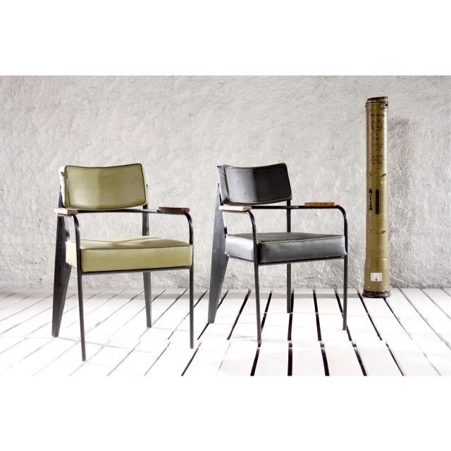 
 Промышленное кресло с подушкой в античном дизайне с металлической рамой, стул для столовой  