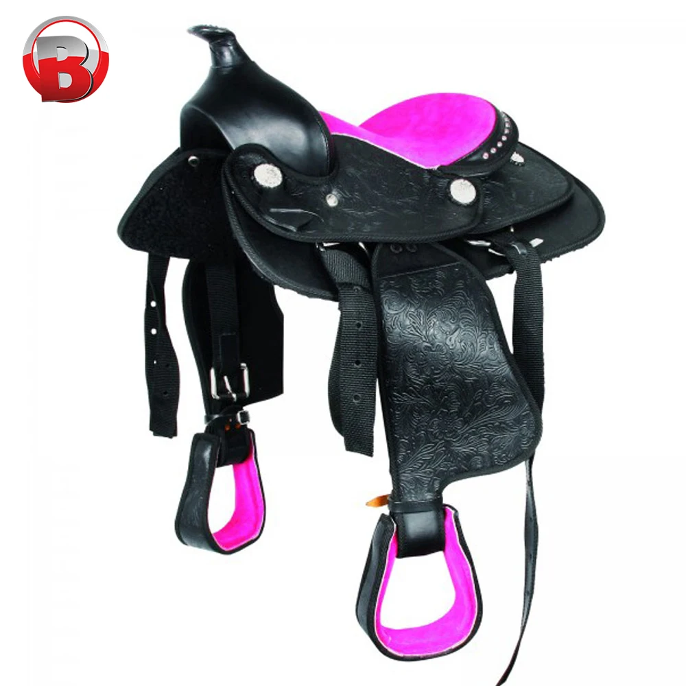 Hot Selling Brown Leather Western Horse Saddle