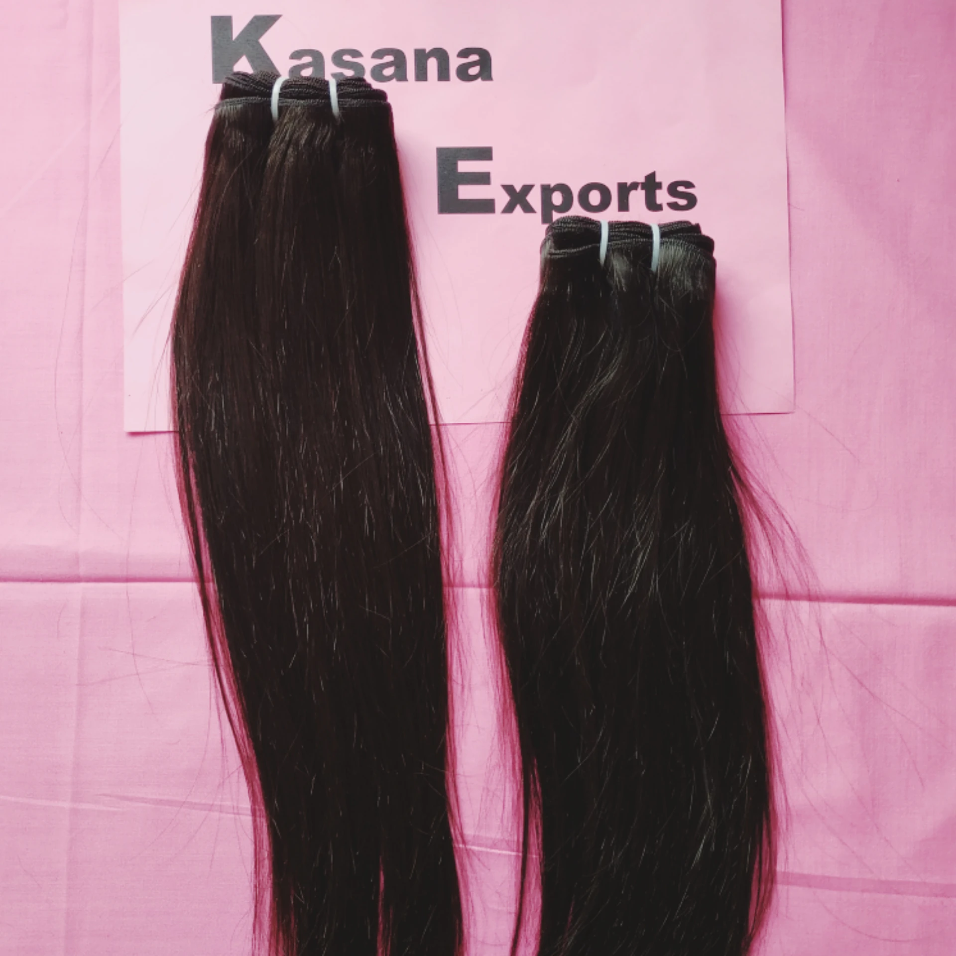 Raw Cambodian Virgin curly silk human Hair Kasana Exports India