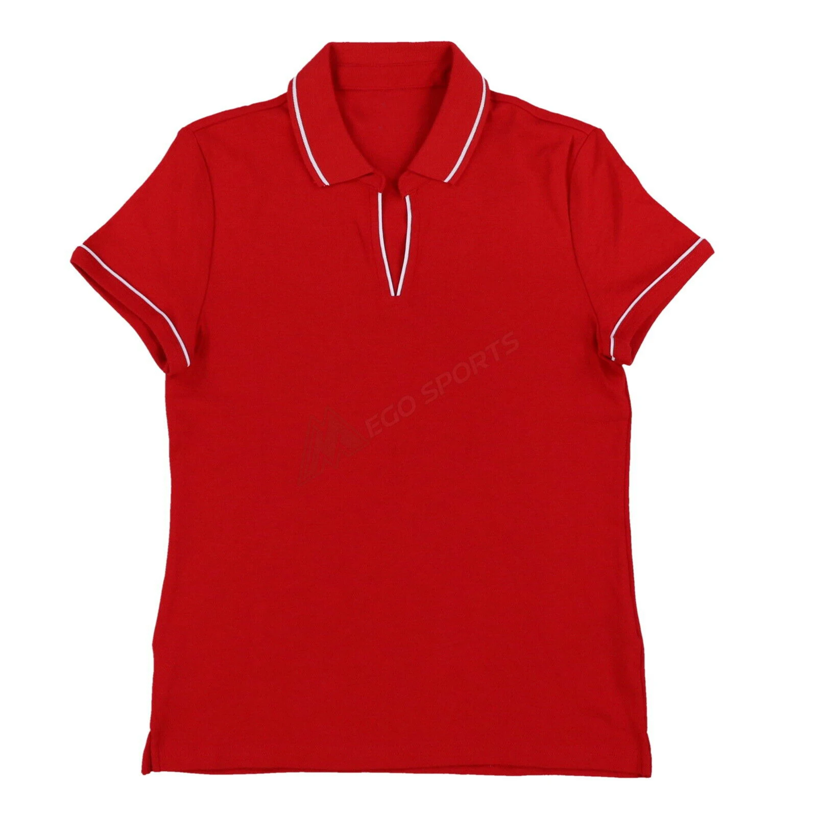 top selling polo shirts for women Polo Shirt V-Neck Short Sleeve Golf Shirt Fitted Top Collared lady polo tshirts