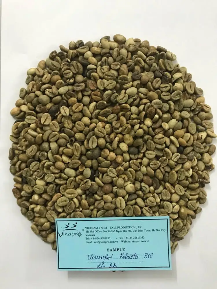  Зеленые кофейные зерна-Robusta