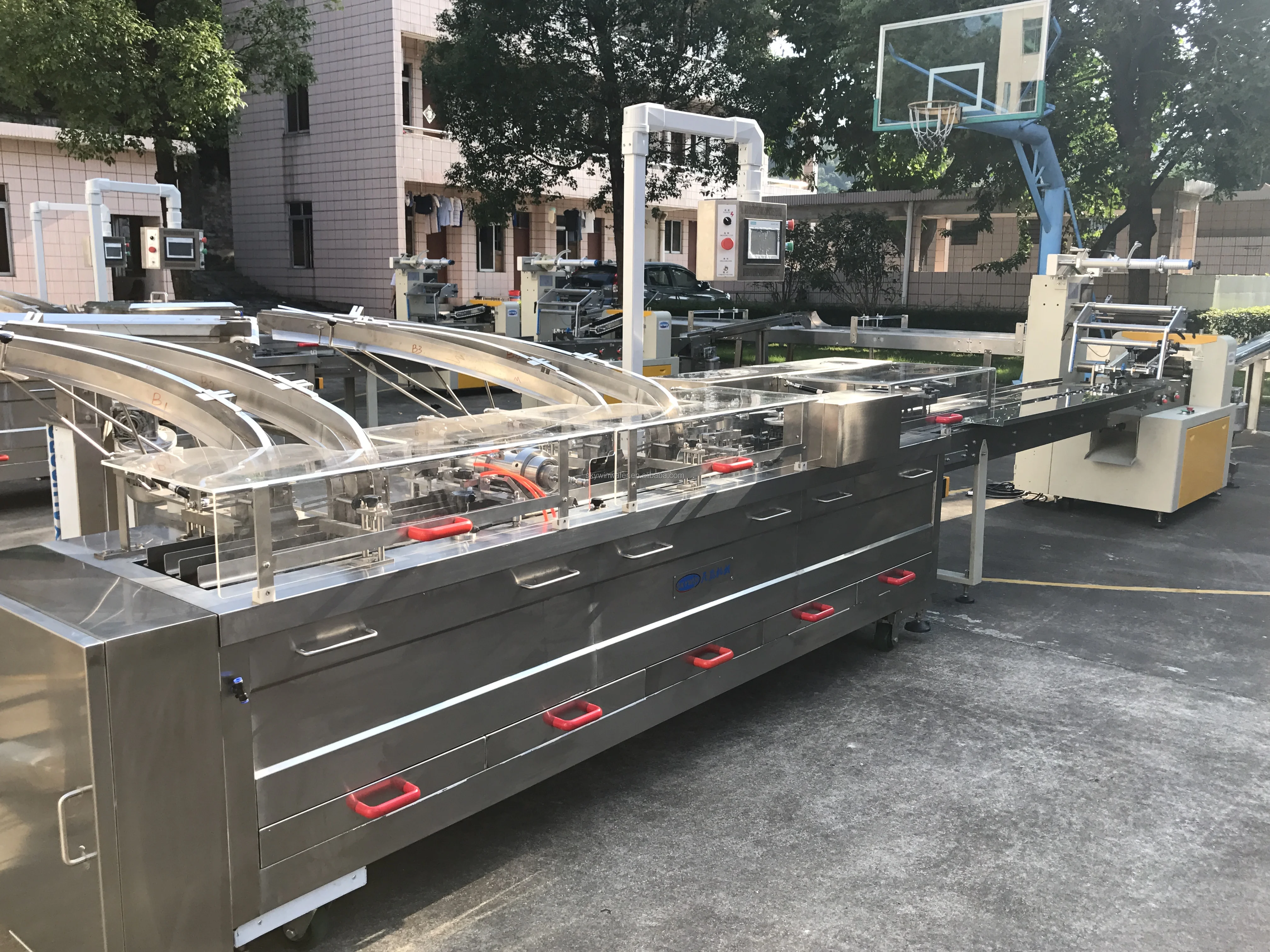 Hot Biscuit Sandwich Making Machine Connect Packing Machine Ice Cream Sandwich Biscuit Machine Bakery Bakery