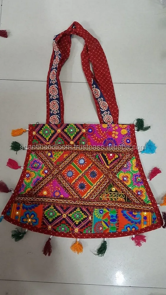 Mirror Work India Cotton Banjara Gypsy Hippy Bags