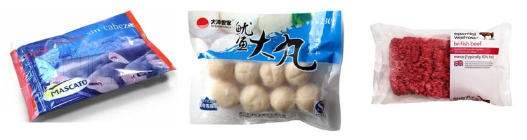 Автоматическая машина упаковки замороженных продуктов мяса курица с креветками