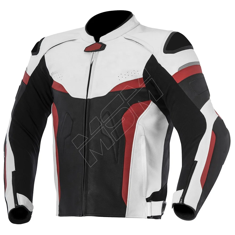 Кожаная мотоциклетная куртка с полной защитой для лучшей езды/мотоциклетного велосипеда, кожа, сделано в Пакистане