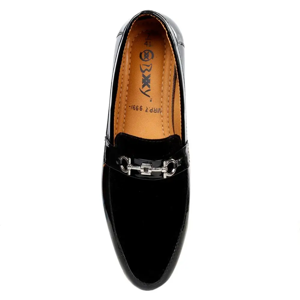 Wholesale custom made party wear formal PU leather dress shoes for men