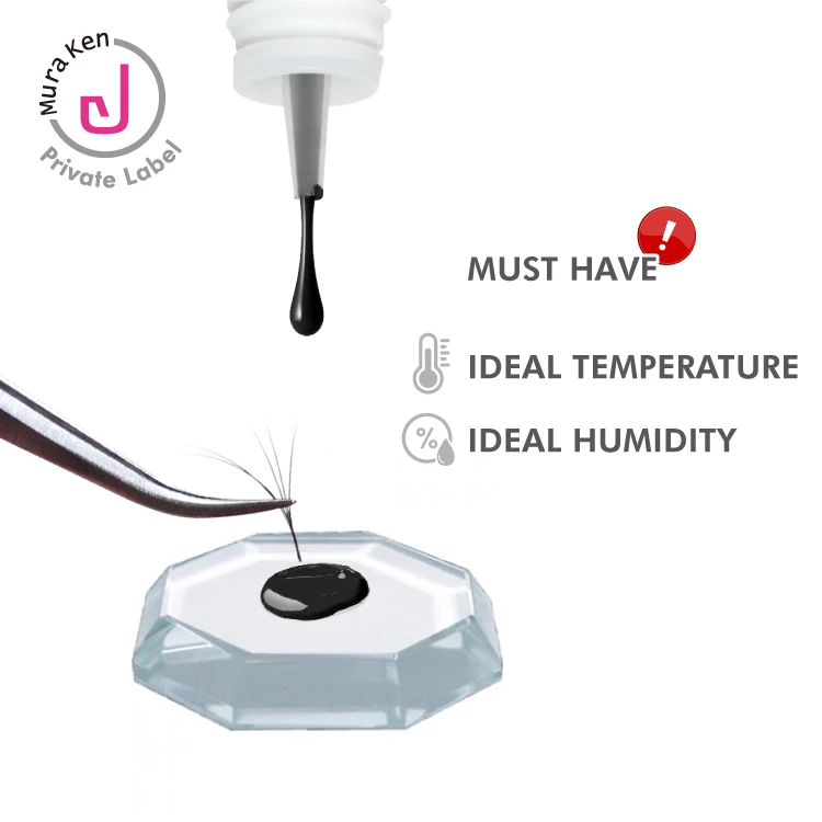 Private Label Latex Free Premium Korea Black Eyelash Glue Adhesive