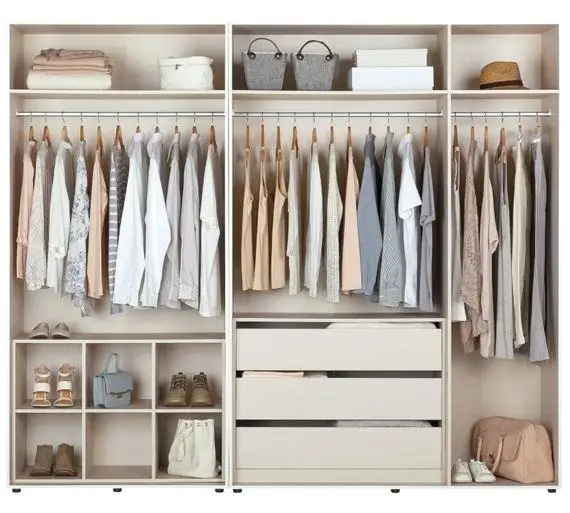 New style wooden walk in closet cabinet design from Enrich company