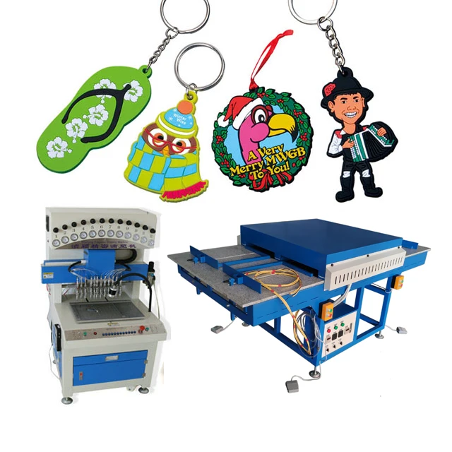 4 станции, умная машина для дозирования мягкого ПВХ силиконовых резиновых накладок, машина для изготовления брелоков из ПВХ, духовка