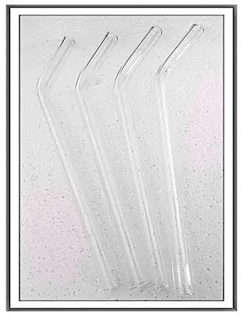 Glass Straws New Glass Straw Colored Borosilicate 3.3 Straight Glass Drinking Straws For Cocktails Shaker