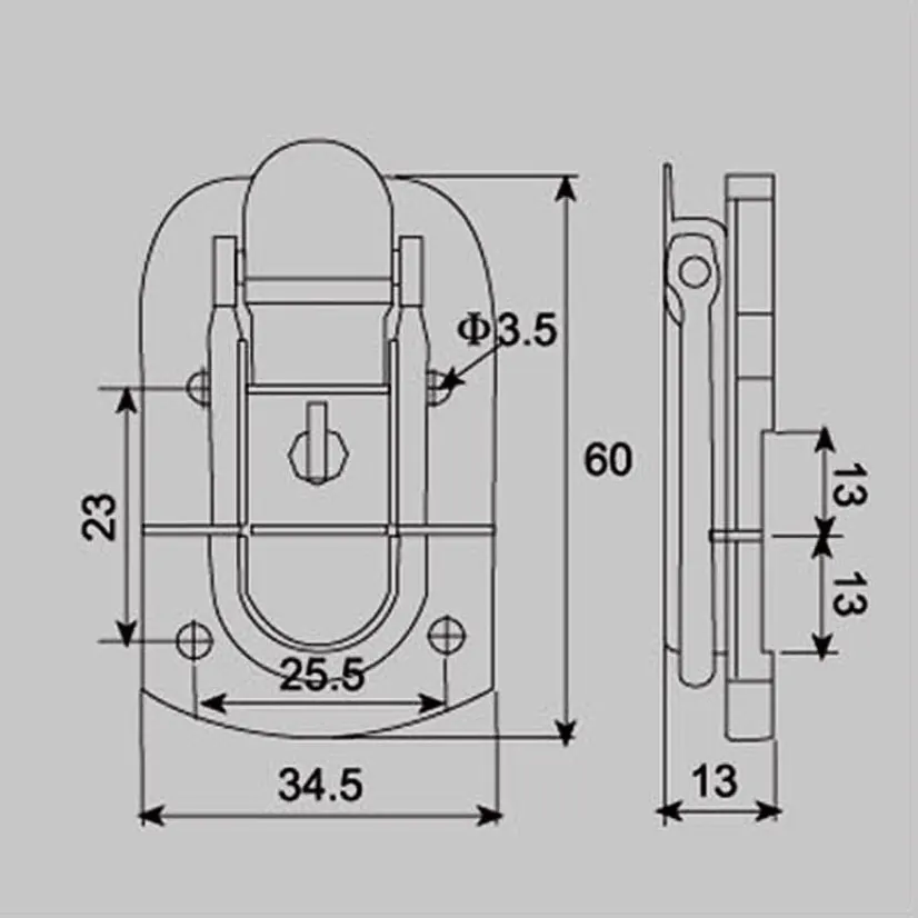 Metal suitcase accessories flight case carrying case lock clasp buckle latch FS-1031