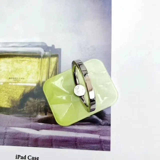 mobile phone accessories 2019 funny acrylic marble design colored cell phone finger ring phone holder