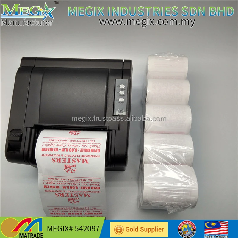 
Malaysia Megix cheap thermal cash register paper roll 