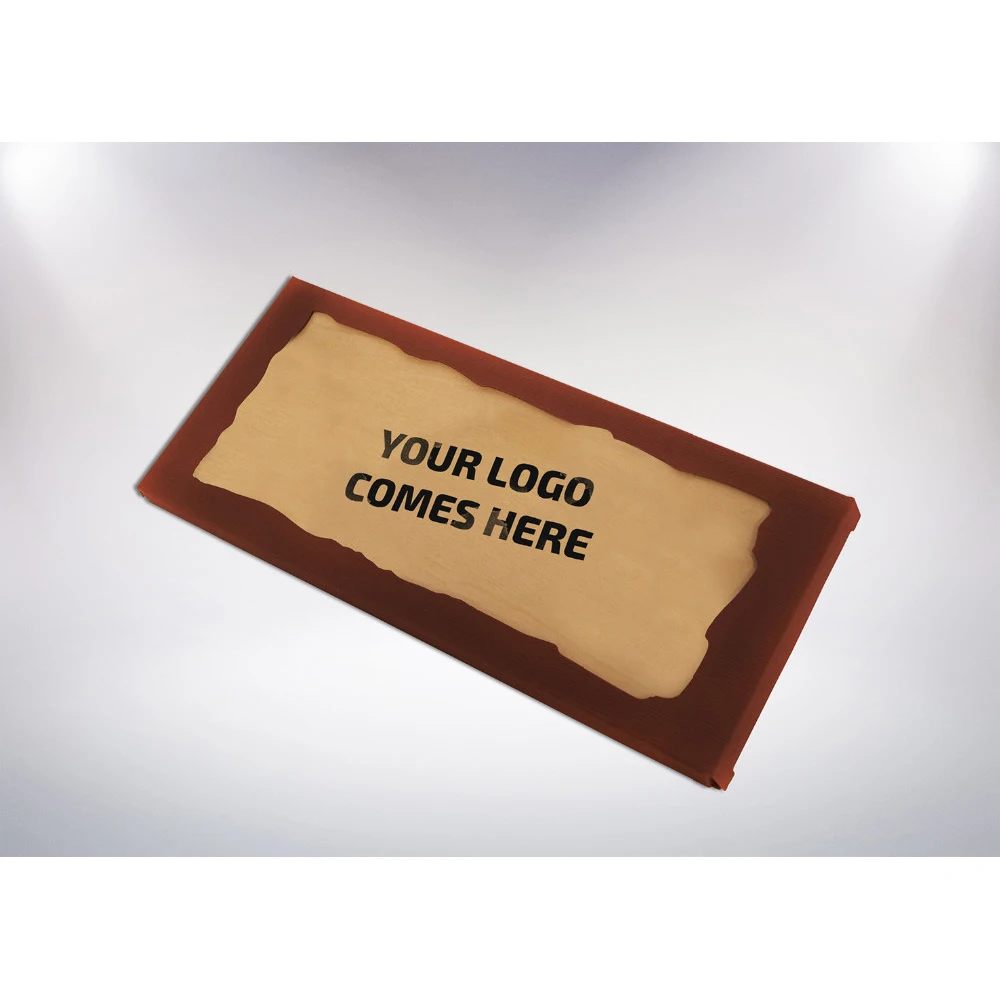 Choco Block, Chocolate Candy Bar with Insert Content Custom Veneer Postcard