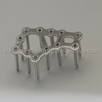 Orthopaedic Manufacturer Implants 76 mm Calcaneal Q Type Locking Plate RIght / Left