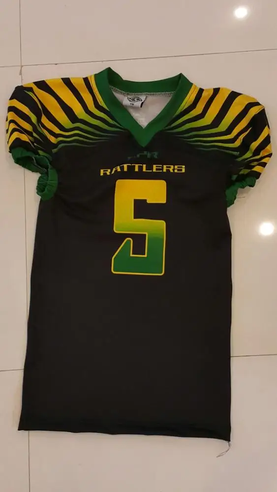 Top Quality 12 Panel Custom designed Sublimation Youth American Football league Uniforms Youth american football Jerseys