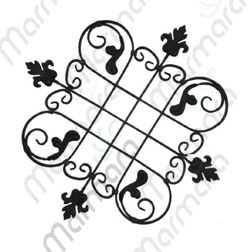 
Cheap Wrought Iron Decorative Panel rosette forged flower for Fence Gate Ornaments Turkish Made Component - Marmara 
