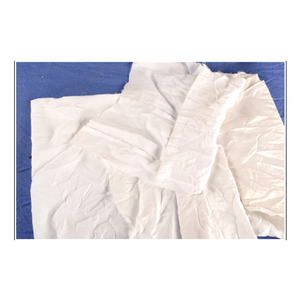 White new cloth wiping rags textile  / viscose waste rags clips Bangladesh