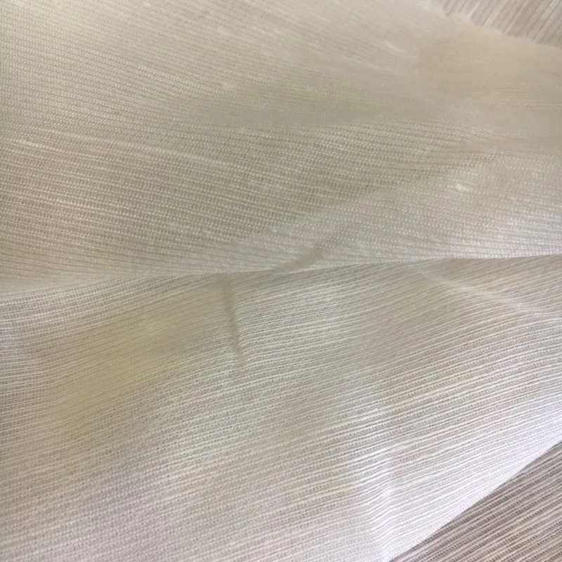 silk blend linen fabric for dress garment