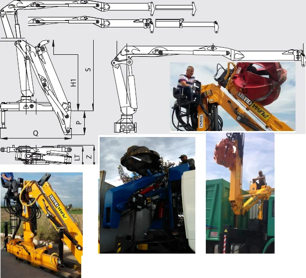 truck mounted hydraulic cranes