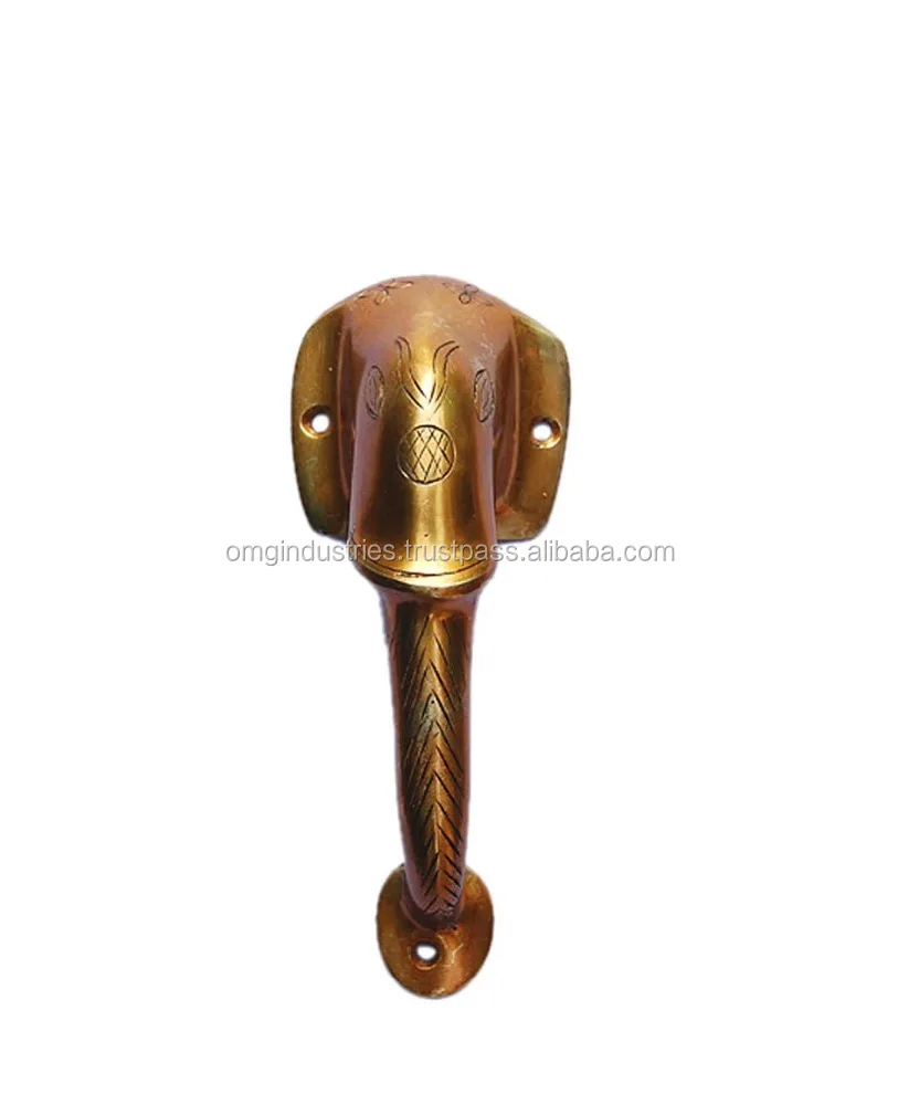 omg industries brass Elephant Head Door Handle top sale animal head handle