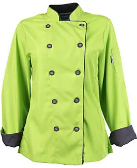 Custom made chef uniform kitchen usage double breasted chef coat for hotel bar restaurants