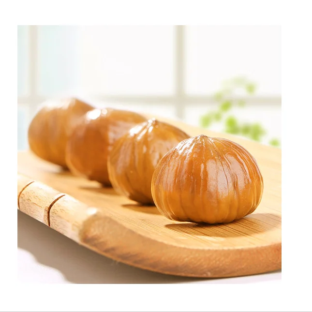 Здоровая вакуумная упаковка каштановая еда высококачественные очищенные запеченные Органические свежие каштановые орехи