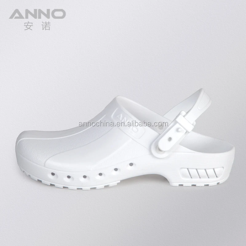 Anno antistatic autoclavable doctor and nurse clog shoes with wedge heels