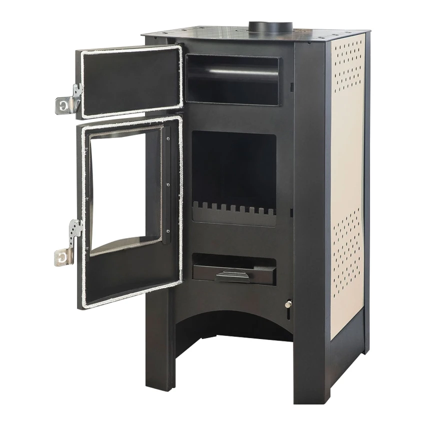 
22 kW Wood Burning Steel Stove with Water Jacket | 73,8% Efficiency (Gekas Stoves - DG 2200) 