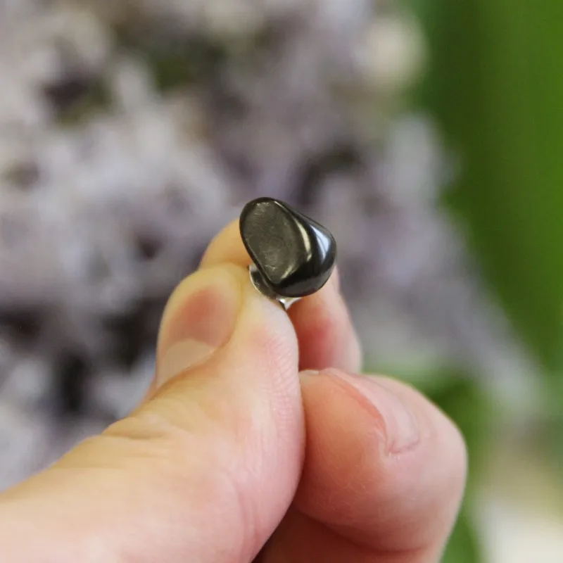 Серьги-гвоздики Shungite серьги для балансировки и исцеления корневой чакры натуральный аутентичный Шунгит из