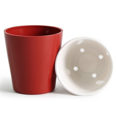 2022 Most Popular Plastic Flower Pots Indoor Gift Colorful Plastic Flower Pot Floral Pot For Fresh Flower Arrangement