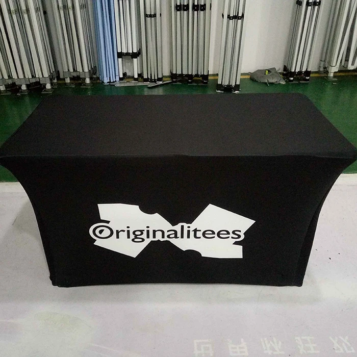 Customized printing table cloth , advertising wedding table cover/cloth material fabric