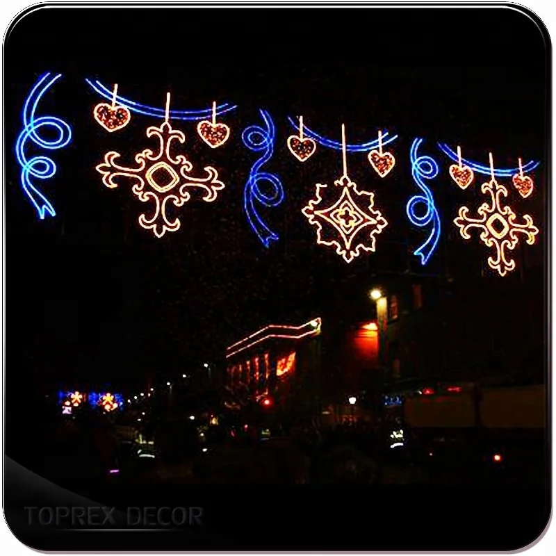 Waterproof colorful outdoor led street motif light diwali festival decoration