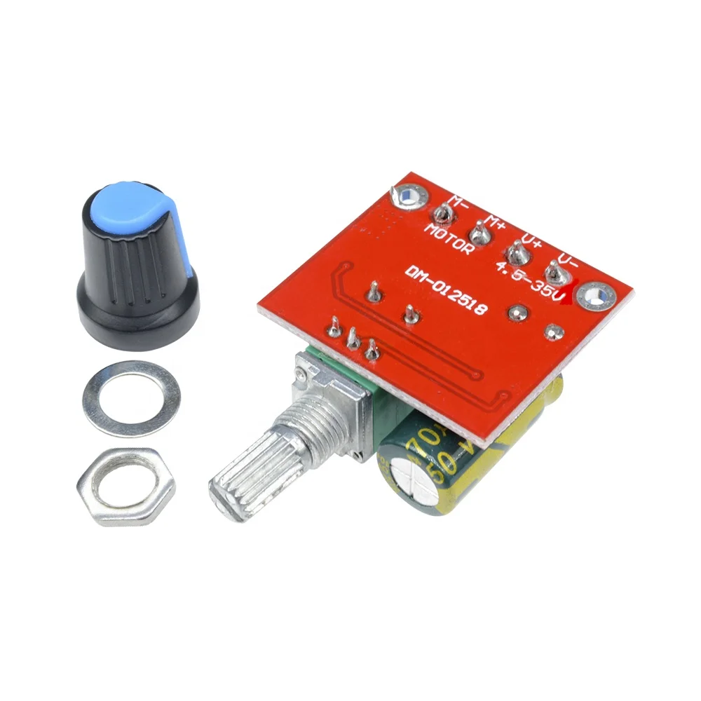 diymore Mini 5A PWM Max 90W DC Motor Speed Controller Module 3V-35V Control Switch LED Dimmer Hot Sale