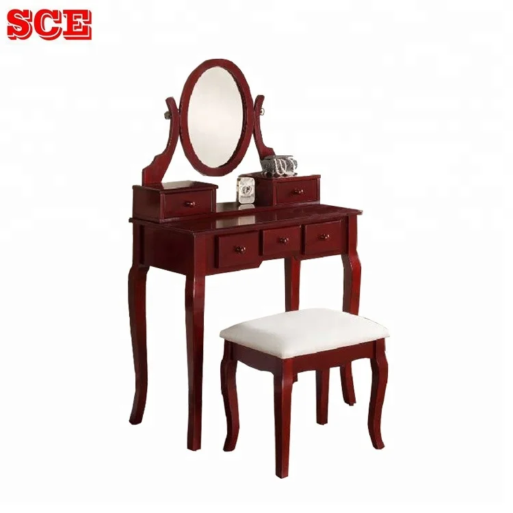 4 color makeup room furniture vanity dressing table with drawers