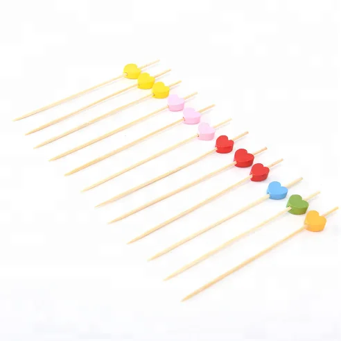 
Beads bamboo cocktail picks food dessert fruit sticks disposable toothpicks 