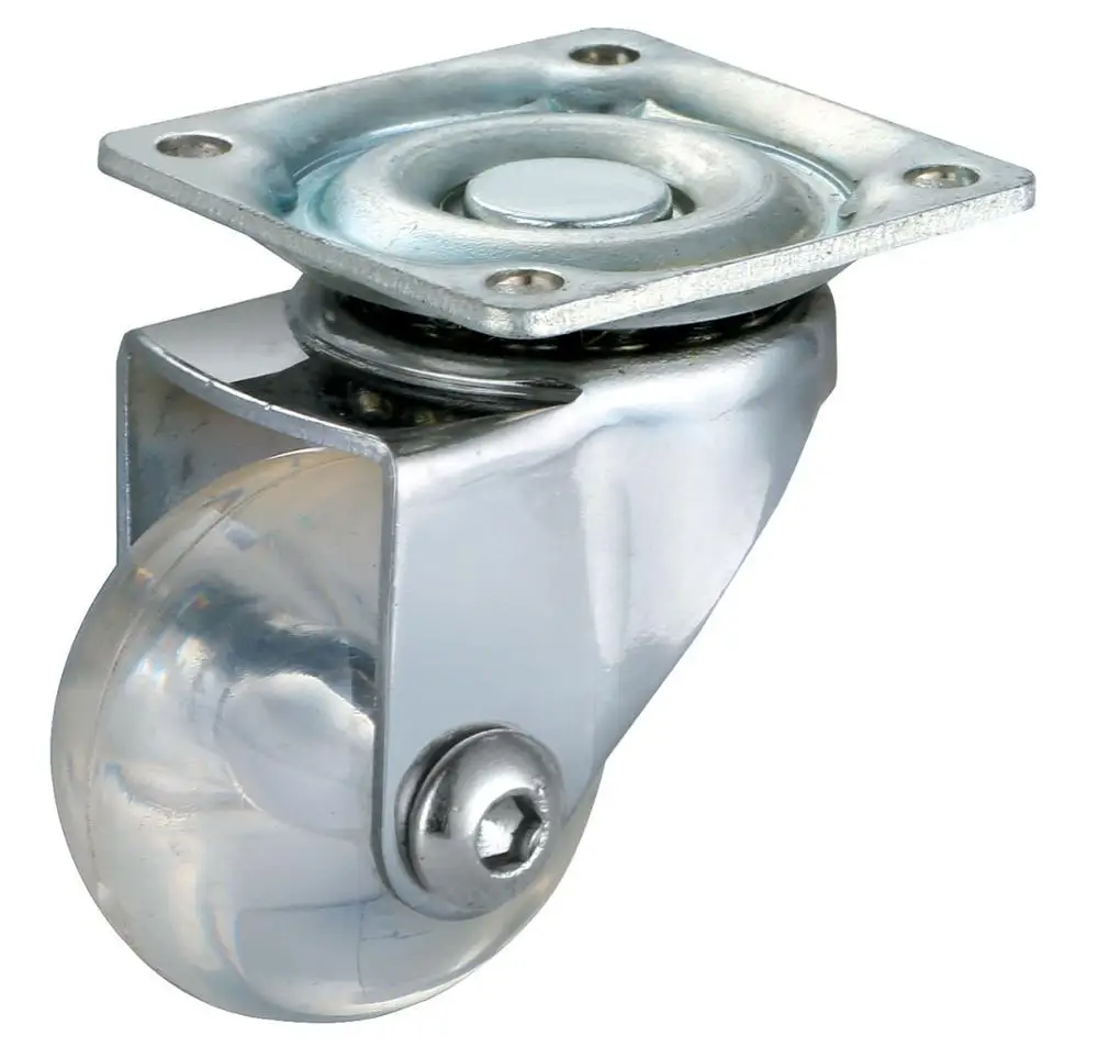 WBD Plastic 1 - 2 Inch Small Furniture Caster Wheels For Office Chair