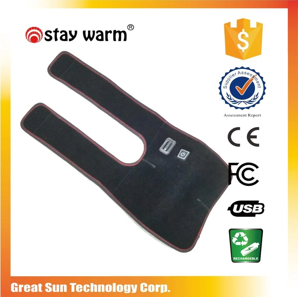 5V USB  Far Infrared Heating Knee Brace Pad Wrap With 3 Heat Settings For Pain Relief Health Care