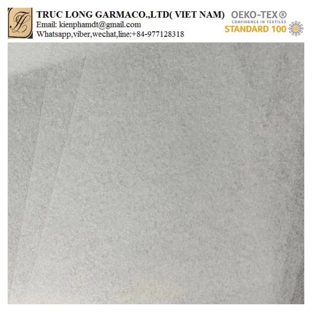 Thermal bond nonwoven interlining