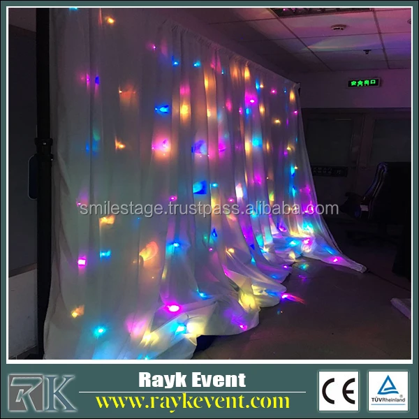 Flexible light pipes rgb led curtain lights star curtain track