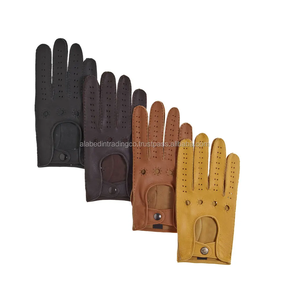 Sialkot Made Super Leather Driving Gloves For Wholesale