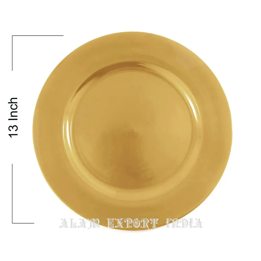 charger plate gold