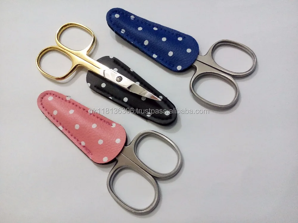 Straight Sharp Blade Scissor With Protective Scissors Case Multi Purpose Small Scissors