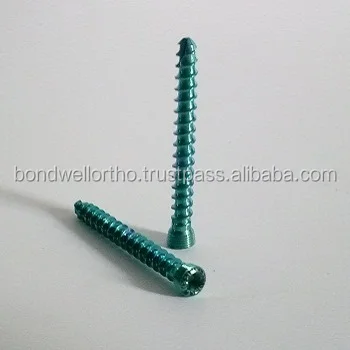 Orthopedic 3.5 mm Surgical zimmer Cancellous LHS Screw