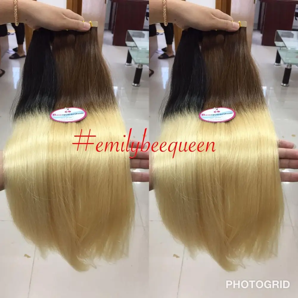 
CUTICLE ALIGNED human hair invisible tape 22 inches high quality straight TAPE HAIR EXTENSIONS 