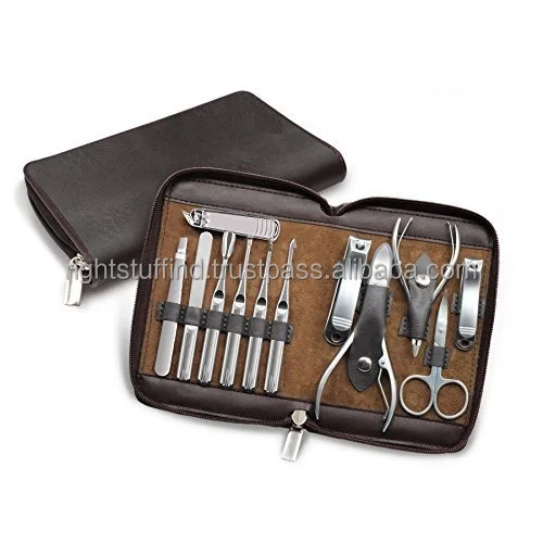 Nail Care Cutter Cuticle Clipper Manicure Pedicure toy Kit Case Gift Set