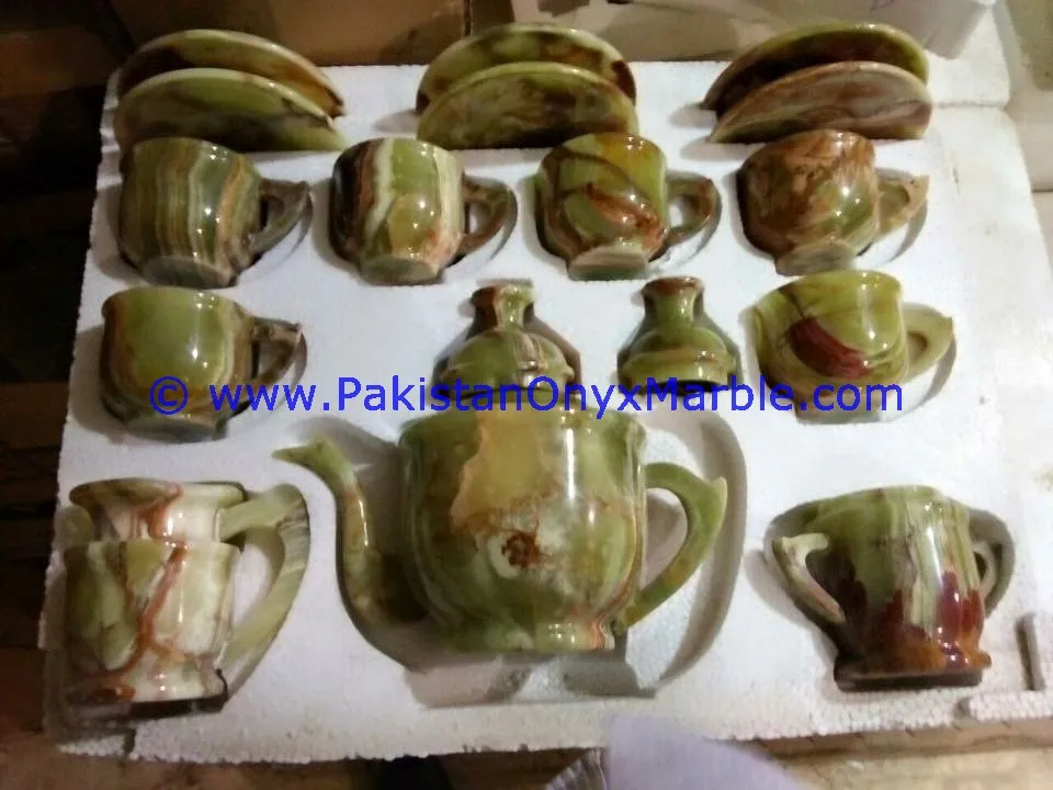 BUY CHEAP NATURAL COLOR ONYX TEA SETS HANDICRAFTS